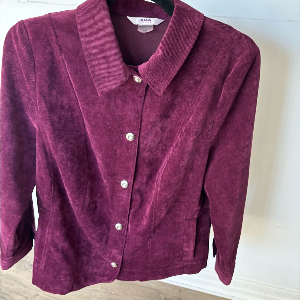 Alia Petite Corduroy button down Jacket